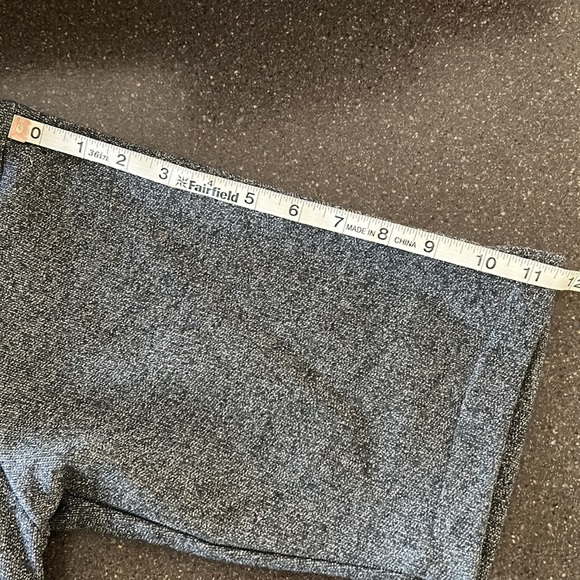 H HALSTON Metallic Charcoal Funnel Neck Top - Picture 11 of 14